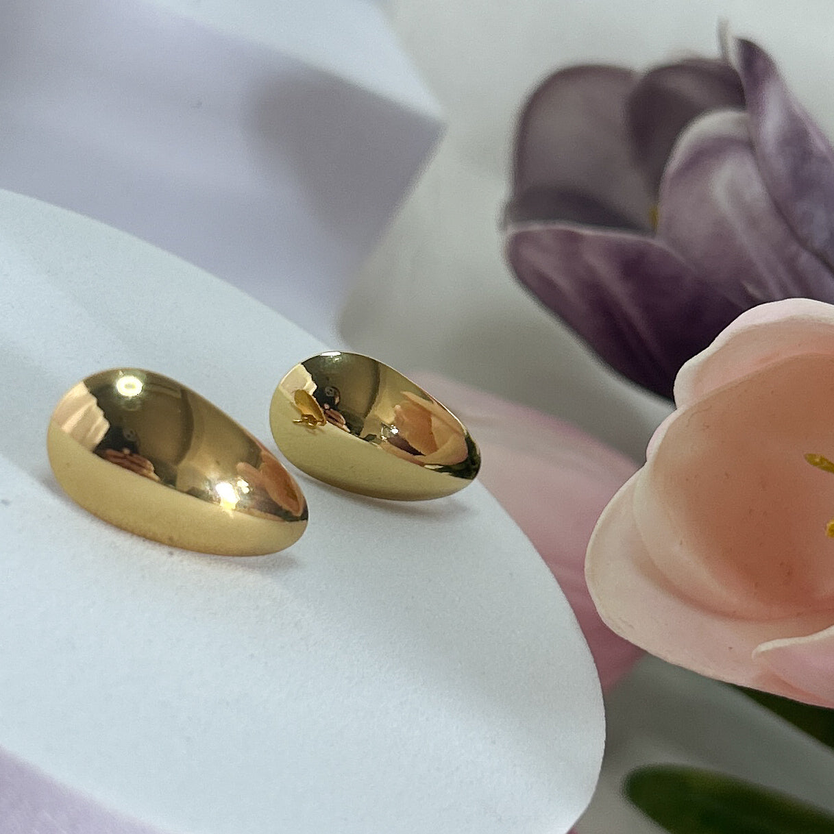 Teardrop flat Earrings
