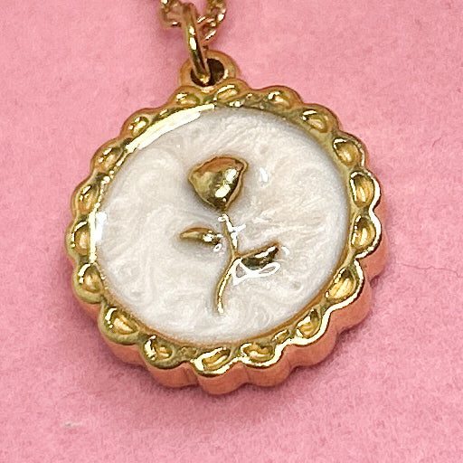 Vintage Flower Necklace