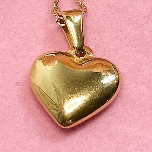 Puffed Heart Necklace