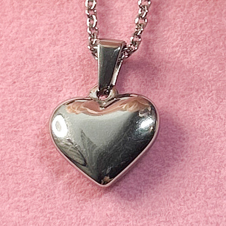 Puffed Heart Necklace