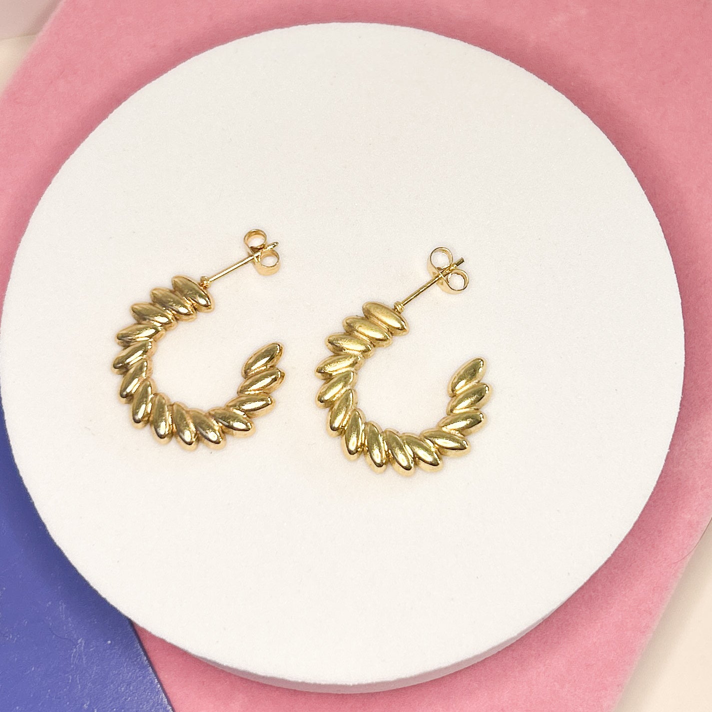 C Shaped Earrings