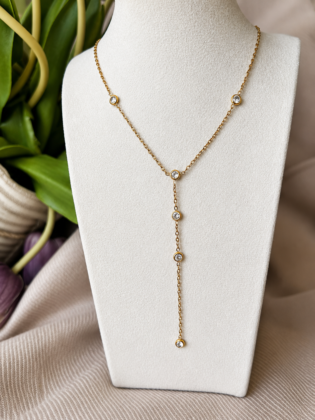 Golden Cascade Necklace