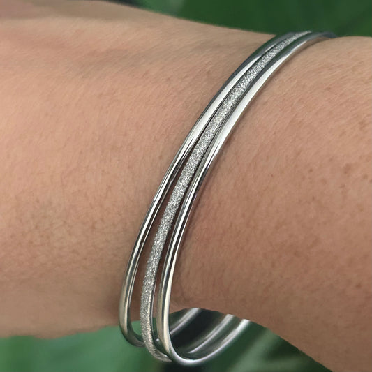 Trinity Steel Bangles