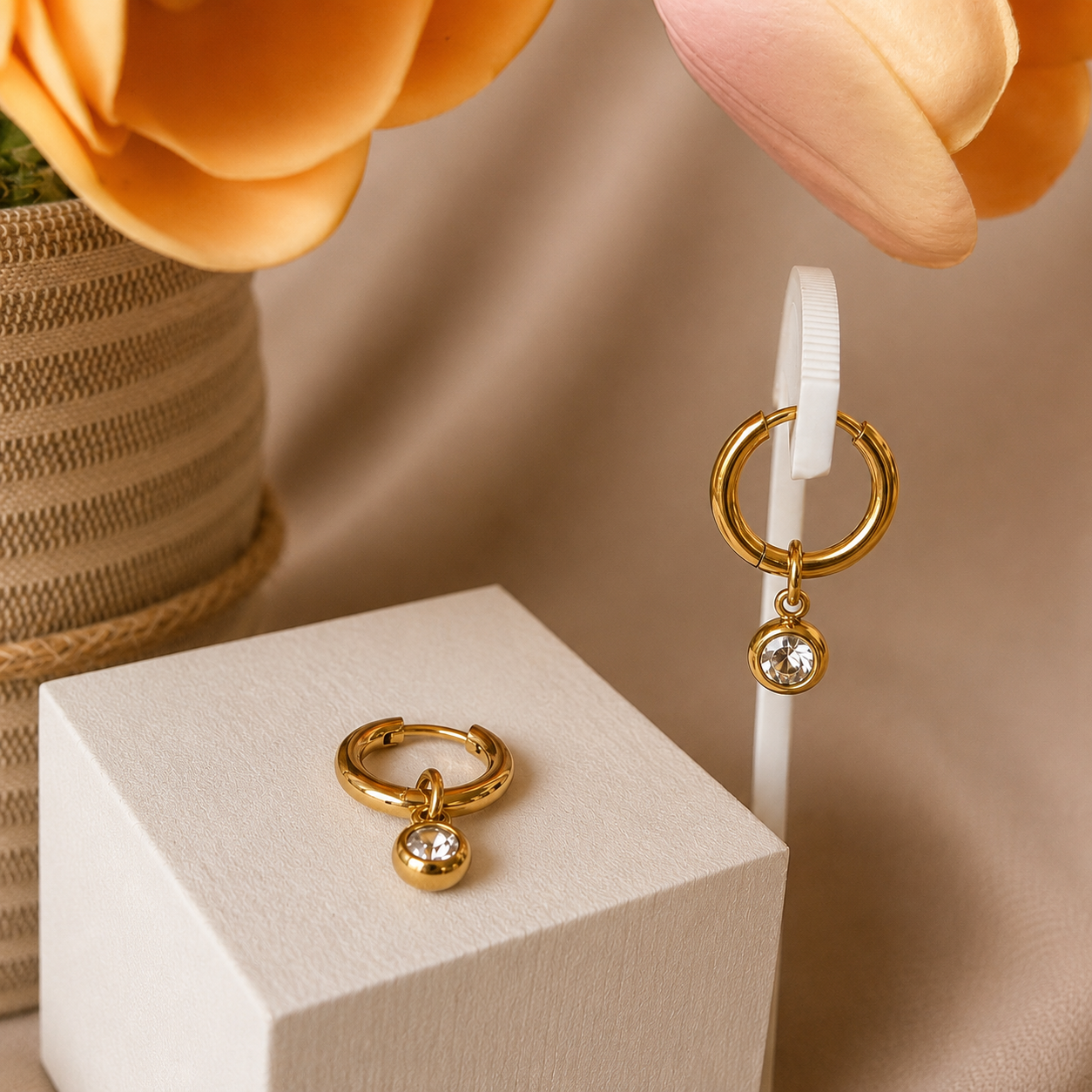 Shine Huggie Earring